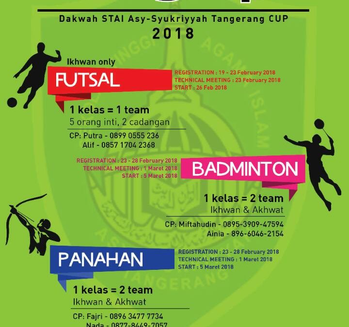 Jadwal Dasyat Cup 2018