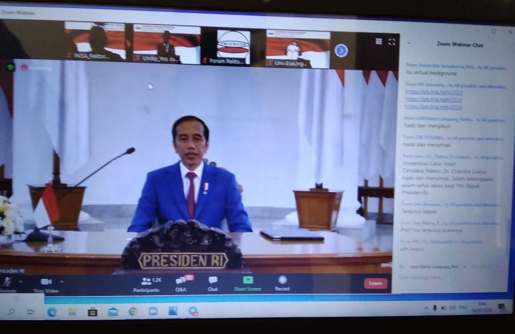 STAI Asy-Syukriyyah Ikut Serta Konvensi Forum Rektor Indonesia Melalui Virtual