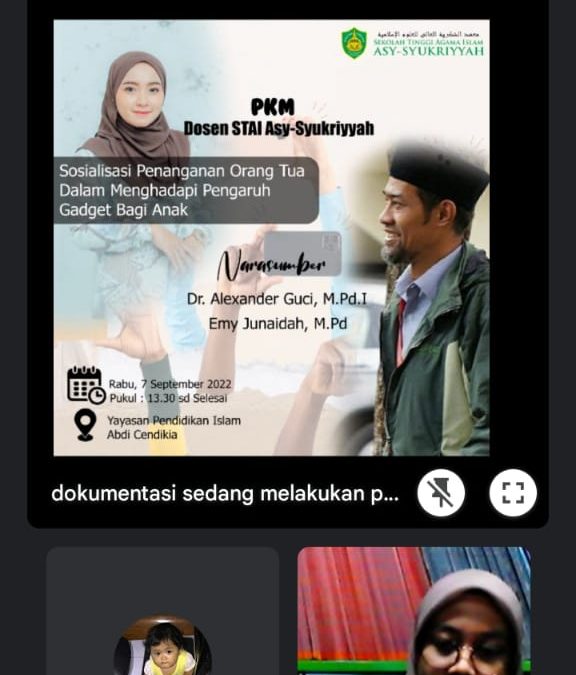 PKM Dosen STAI Asy-Syukriyyah Kepada Wali Murid TK Plus Abdi Cendikia Kabupaten Tangerang