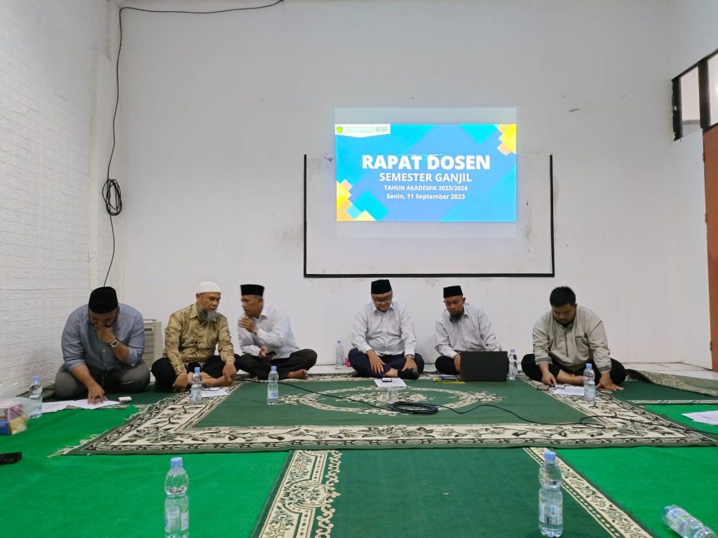 Rapat Dosen Semester Ganjil Tahun Akademik 2023/2024 STAI Asy-Syukriyyah Tangerang