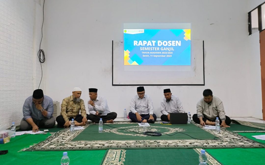 Rapat Dosen Semester Ganjil Tahun Akademik 2023/2024 STAI Asy-Syukriyyah Tangerang